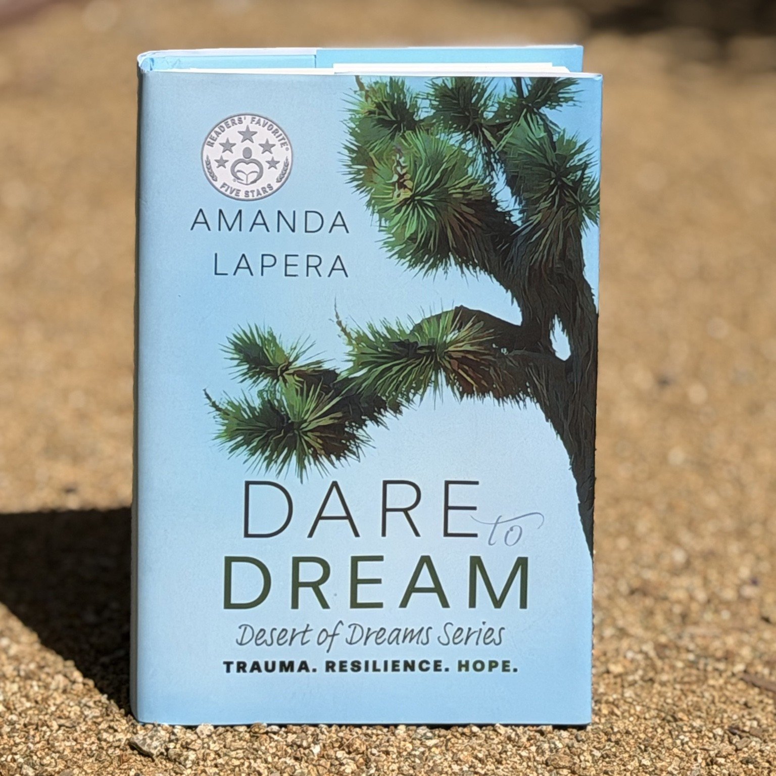 Dare to Dream posed on dirt.